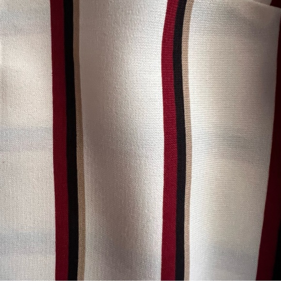 Anthropologie Sunday in Brooklyn Mix Stripe Sleeveless Blouse Top White Red XL - Picture 6 of 12
